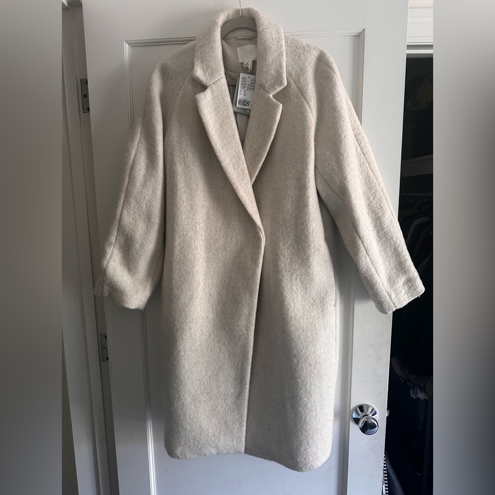 H&M Cream Coat for Women